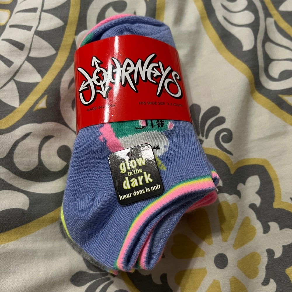 Glow in the Dark Socks Youth Size 11-3